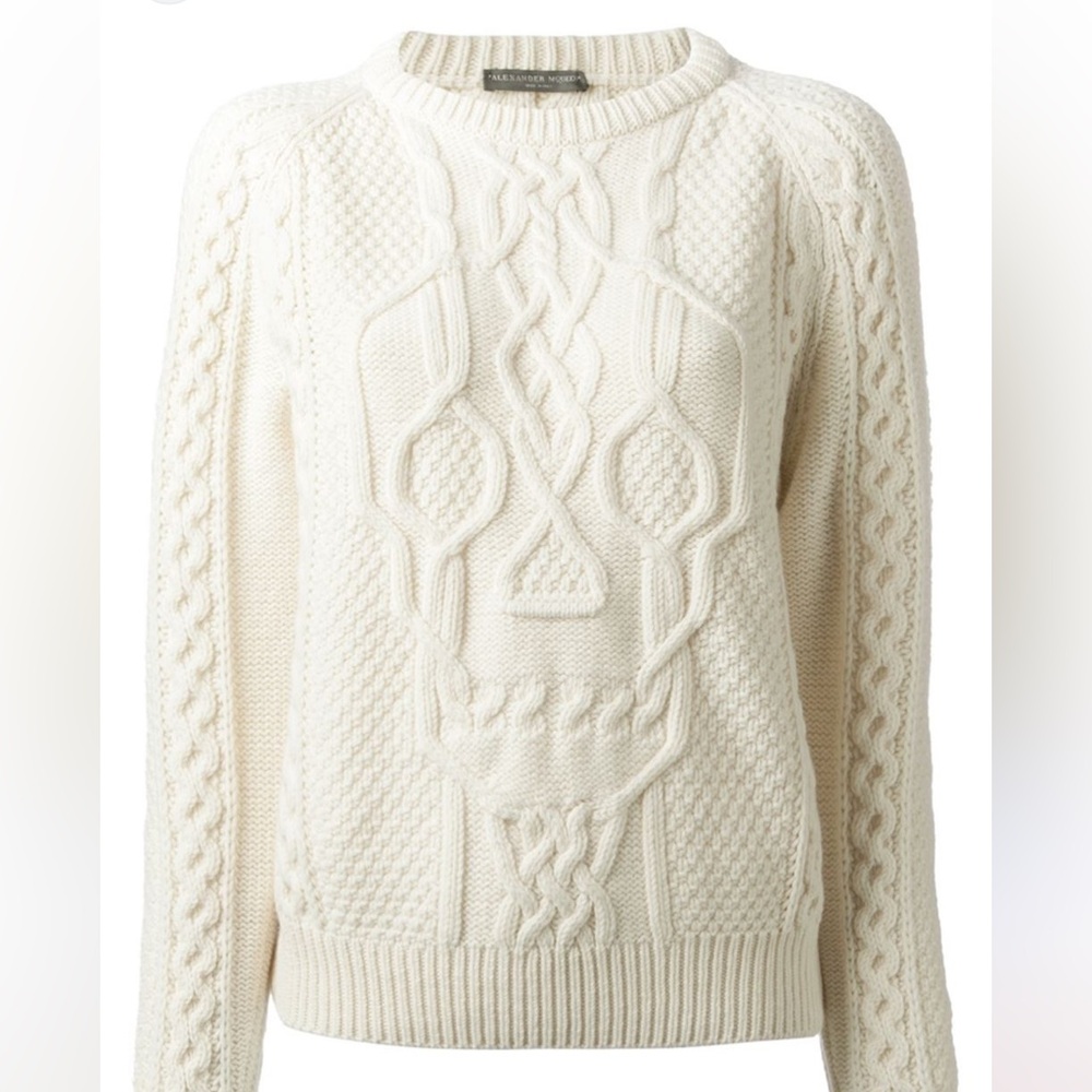 Alexander McQueen skull sweater